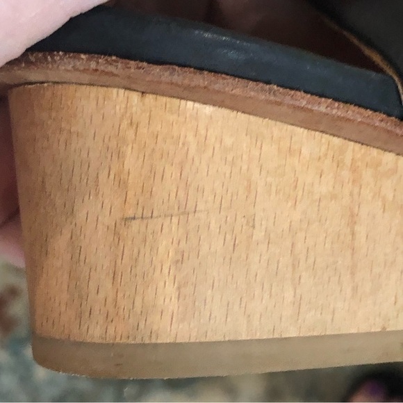 COCLICO black leather sandals with block heel. Made in Spain. Size 37.5 (6.5 US) - Picture 10 of 10